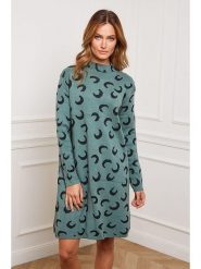 Joséfine Sukienka dzianinowa "Gibraltar" w kolorze zielonym rozmiar: XL. Zielone sukienki Joséfine, xl, bez wzorów, z dzianiny, bez kołnierzyka, bez ramiączek, mini. Za 152.98 zł.