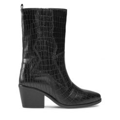 Botki Gabor. Czarne botki Gabor, bez wzorów, bez obcasa, na słupku, bez zapięcia. Za 519.99 zł.