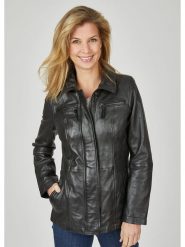 7eleven Skórzana kurtka w kolorze czarnym rozmiar: 36. Czarne kurtki 7eleven, bez wzorów, ze skóry, bez kaptura. Za 543.99 zł.