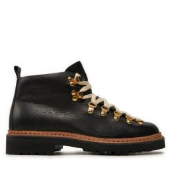 Trapery Fracap. Czarne traperki Fracap, bez wzorów, bez obcasa, bez zapięcia. Za 1,569.00 zł.