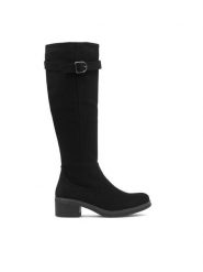 Clara Barson Kozaki FREYDIS WS61830-12 Czarny. Czarne kozaki Clara Barson, bez wzorów, z syntetyku, bez obcasa, na słupku, bez zapięcia. Za 179.99 zł.