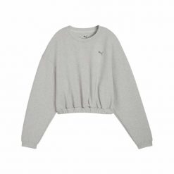 Bluza sportowa damska Puma CLOUDSPUN CREW 52746104. Szare bluzy bez kaptura Puma, l, bez wzorów, z tkaniny, bez kaptura, na fitness i siłownię. Za 156.99 zł.