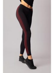 Spaio Legginsy termiczne "Fierce" w kolorze czarno-czerwonym rozmiar: M. Czarne legginsy Spaio, bez wzorów, z materiału, sportowe. Za 158.47 zł.