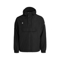 Kurtka wiatrówka typu kangur CHIETI z kapturem i centralną kieszenią zapinaną na. Czarne kurtki IZAS, bez wzorów, z nylonu, eleganckie, z kapturem. Za 399.96 zł.