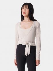 Carpatree Koszulka sportowa "Balletcore" w kolorze beżowym rozmiar: XL. Brązowe t-shirty sportowe Carpatree, xl, bez wzorów, bez ramiączek, outdoorowe. Za 79.77 zł.