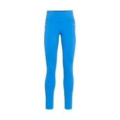 Damskie legginsy Kari Traa Nia. Niebieskie legginsy Kari Traa, bez wzorów, z elastanu, klasyczne. Za 435.00 zł.