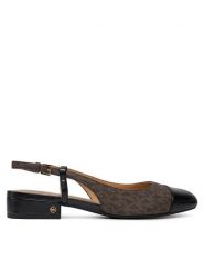 MICHAEL Michael Kors Sandały Perla Flex Sling Flat 40R4PLFP1B Brązowy. Brązowe sandały MICHAEL Michael Kors, bez wzorów, ze skóry, bez obcasa, na płaskiej podeszwie, bez zapięcia. Za 699.99 zł.