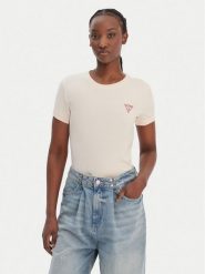 Guess T-Shirt W2YI44 J1314 Pomarańczowy Regular Fit. Brązowe t-shirty Guess, xxl, z aplikacjami, z bawełny, bez kołnierzyka, bez ramiączek. Za 129.99 zł.