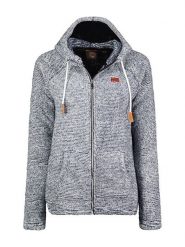 Geographical Norway Kurtka polarowa "Trigo" w kolorze niebieskim rozmiar: XL. Niebieskie kurtki Geographical Norway, xl, z aplikacjami, z polaru, bez kaptura. Za 138.21 zł.