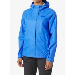 Kurtka przeciwdeszczowa damska Helly Hansen W Loke Jacket 2.0. Niebieskie kurtki przeciwdeszczowe Helly Hansen, bez wzorów, bez kaptura, trekkingowe. Za 553.50 zł.