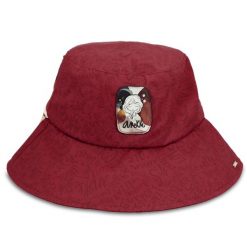 Bordowy Stylowy Kapelusz Damski Anekke. Czerwone kapelusze Anekke, na lato, z aplikacjami, z materiału, eleganckie. Za 129.00 zł.