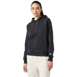 Bluza damska Champion Hooded Sweatshirt czarna 118160 KK001 ROZMIAR XL. Czarne bluzy z kapturem Champion, m, bez wzorów, z bawełny, z kapturem. Za 301.13 zł.