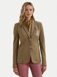 LAUREN RALPH LAUREN Marynarka 200797305021 Beżowy Regular Fit. Brązowe marynarki i żakiety Lauren Ralph Lauren, xl, bez wzorów, z bawełny, bez ramiączek. Za 809.99 zł.