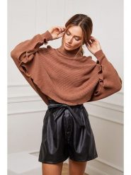 Joséfine Golf "Balencia" w kolorze karmelowym rozmiar: L. Brązowe swetry Joséfine, l, bez wzorów, z kaszmiru, bez ramiączek. Za 143.99 zł.