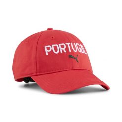 Czapka z daszkiem dla kibica portugalskiej piłki nożnej PUMA Sport Red White. Białe czapki z daszkiem Puma, bez wzorów, sportowe. Za 109.00 zł.