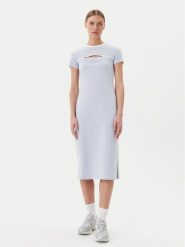 Puma Sukienka codzienna Ess Cut-Out 629769 Błękitny Slim Fit. Niebieskie sukienki Puma, na co dzień, l, bez wzorów, z bawełny, bez kołnierzyka, bez ramiączek, proste. Za 119.99 zł.