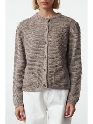 Trendyol Kardigan w kolorze beżowym rozmiar: M. Brązowe swetry Trendyol, m, bez wzorów, ze splotem, bez ramiączek. Za 87.45 zł.