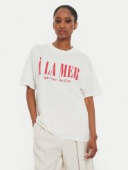 ViCOLO T-Shirt RB0083 Écru Regular Fit. T-shirty ViCOLO, l, bez wzorów, z bawełny, bez kołnierzyka, bez ramiączek. Za 119.99 zł.