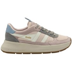 Damskie zamszowe buty sportowe Gola Phoenix. Czerwone buty treningowe Gola, bez wzorów, z materiału, bez zapięcia. Za 468.50 zł.