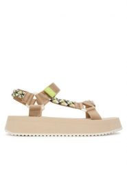 Tommy Jeans Sandały Tjw Eva Rope Sandal EN0EN02970 Beżowy. Brązowe sandały Tommy Jeans, bez wzorów, z jeansu, bez obcasa, na płaskiej podeszwie, bez zapięcia. Za 289.99 zł.