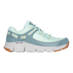 Buty trekkingowe damskie Skechers Stamina At Artists Bluff. Zielone buty trekkingowe Skechers, z materiału, bez zapięcia. Za 333.00 zł.