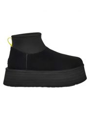UGG Skórzane botki "Classic Mini Dipper" w kolorze czarnym rozmiar: 40. Czarne botki UGG, bez wzorów, ze skóry, bez obcasa, na platformie, bez zapięcia. Za 716.25 zł.