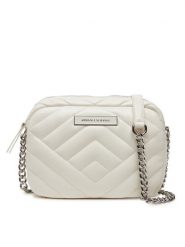 Armani Exchange Torebka 949158 4R742 U0003 Écru. Kopertówki Armani Exchange, bez wzorów, ze skóry, wizytowe, bez dodatków. Za 379.99 zł.
