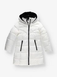 Steve Madden Płaszcz zimowy w kolorze białym rozmiar: 158/164. Białe płaszcze Steve Madden, na zimę, bez wzorów, bez kaptura. Za 108.99 zł.