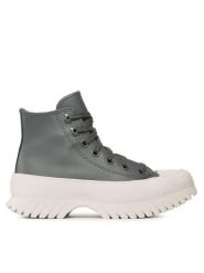 Converse Trampki Chuck Taylor All Star Lugged 2.0 Hi A02878C Szary. Szare trampki Converse, bez wzorów, ze skóry, retro, bez zapięcia. Za 399.99 zł.