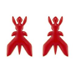 Kolczyki Patrizia Pepe. Czerwone kolczyki Patrizia Pepe. Za 509.99 zł.