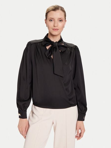 Rinascimento Koszula CFC0125148003 Czarny Regular Fit. Czarne koszule Rinascimento, xl, bez wzorów, z syntetyku, bez kołnierzyka, bez ramiączek. Za 239.99 zł.