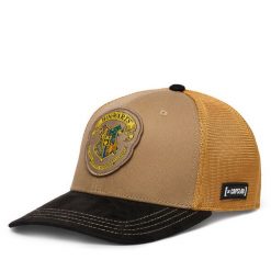 Czapka z daszkiem Capslab. Brązowe czapki z daszkiem CapsLab, bez wzorów. Za 169.99 zł.