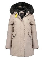 Geographical Norway Parka "Cherifa" w kolorze szarobrązowym rozmiar: XXL. Brązowe płaszcze Geographical Norway, xxl, bez wzorów, bez kaptura. Za 268.55 zł.