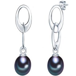 Valero Pearls Kolczyki sztyfty z perłą srebro wysokiej próby Perła hodowlana słodkowodna srebrny 1 ct Damski. Szare kolczyki Valero Pearls, z perłą, srebrne. Za 359.99 zł.
