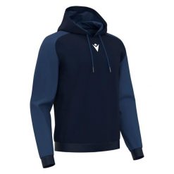 Bluza z kapturem Macron Horn. Niebieskie bluzy z kapturem Macron, na jesień, xs, bez wzorów, z materiału, z kapturem, na golfa. Za 244.00 zł.
