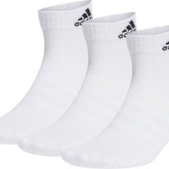 Skarpety stopki unisex Adidas 3 pary. Białe skarpetki adidas, bez wzorów, z bawełny. Za 42.00 zł.