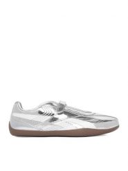Reebok Baleriny EOSS-ULTRA LO MARY JANE 100271362 Srebrny. Szare baleriny Reebok, bez wzorów, ze skóry, bez obcasa, bez zapięcia. Za 349.99 zł.
