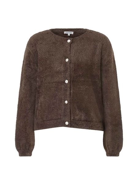 More & More Kardigan w kolorze brązowym rozmiar: 36. Brązowe swetry More & More, bez wzorów, bez ramiączek. Za 187.07 zł.