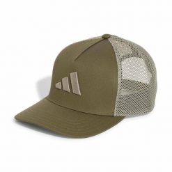 Czapka z daszkiem ADIDAS TRUCKER CAP OSFY. Zielone czapki z daszkiem adidas, bez wzorów, klasyczne. Za 109.00 zł.