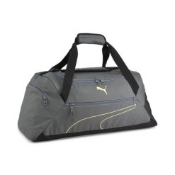 Średnia torba sportowa Fundamentals PUMA Mineral Gray Lime Sheen. Szare torby sportowe Puma, bez wzorów, z materiału, średnie. Za 125.81 zł.