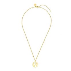 Purelei Purelei Naszyjnik World Map Naszyjniki 1 ct Damski. Czerwone naszyjniki Purelei, z materiału, pozłacane. Za 143.49 zł.