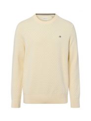 Gant Sweter z dzianiny Kobiety Bawełna żółty, XL. Żółte swetry Gant, xl, bez wzorów, z bawełny, eleganckie, bez ramiączek. Za 479.95 zł.