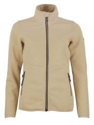 Peak Mountain Kurtka polarowa "Acapri" w kolorze beżowym rozmiar: M. Brązowe kurtki Peak Mountain, m, bez wzorów, z materiału, bez kaptura. Za 252.99 zł.