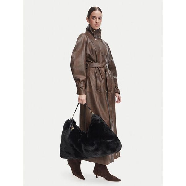 Torebka Liu Jo. Czarne shopper bag Liu Jo, bez wzorów, bez dodatków. Za 499.99 zł.