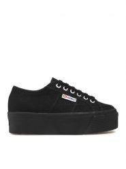 Superga Tenisówki 2790 Cotw Linea Up And Down S9111LW Czarny. Czarne trampki Superga, bez wzorów, z materiału, bez zapięcia. Za 239.99 zł.