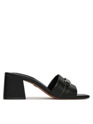 Nine West Klapki R25SS04465 Czarny. Czarne klapki Nine West, bez wzorów, z materiału, bez obcasa, bez zapięcia. Za 137.99 zł.