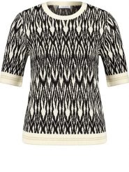 EDITION Sweter w kolorze czarno-kremowym rozmiar: 46. Brązowe swetry EDITION, bez wzorów, bez ramiączek. Za 173.60 zł.