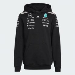 Bluza Z Kapturem Mercedes - Amg Petronas Formula 1 Team Driver. Czarne bluzy adidas, bez wzorów, z polaru, bez ramiączek, z kapturem. Za 369.00 zł.