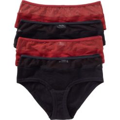 Figi "panty" (4 pary) bonprix czarno-czerwony kasztanowy. Figi marki KALENJI. Za 39.96 zł.