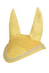 Krótki kapelusz dla koni HKM Essentials. Żółte kapelusze HKM, bez wzorów, z materiału, eleganckie. Za 133.50 zł.